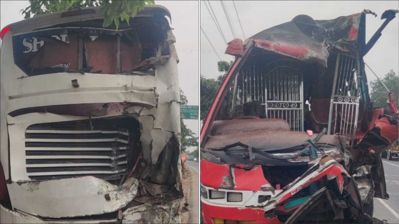 কুমিল্লায় দুই বাসের সংঘর্ষে সুপারভাইজার নিহত